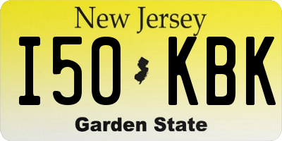 NJ license plate I50KBK