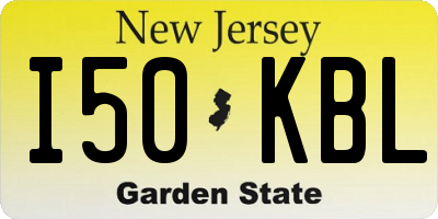NJ license plate I50KBL