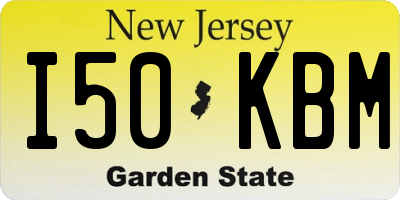 NJ license plate I50KBM