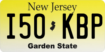NJ license plate I50KBP