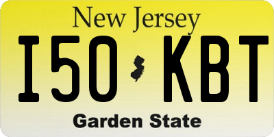 NJ license plate I50KBT