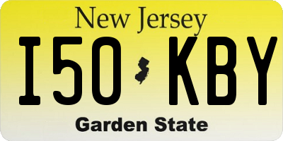 NJ license plate I50KBY