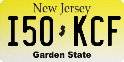 NJ license plate I50KCF