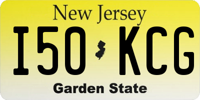 NJ license plate I50KCG
