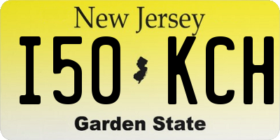 NJ license plate I50KCH