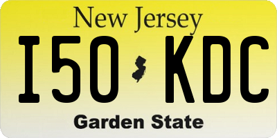 NJ license plate I50KDC