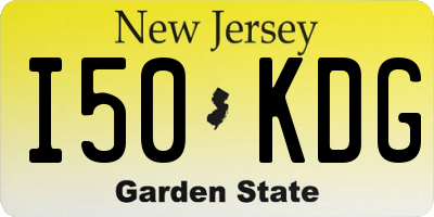 NJ license plate I50KDG