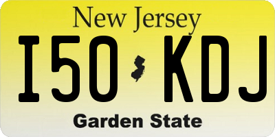 NJ license plate I50KDJ