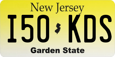 NJ license plate I50KDS