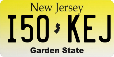 NJ license plate I50KEJ