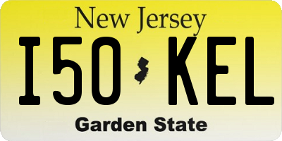 NJ license plate I50KEL