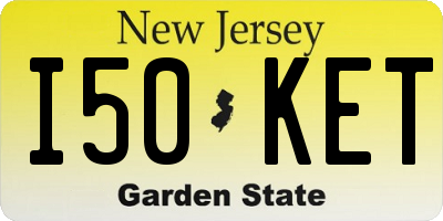 NJ license plate I50KET