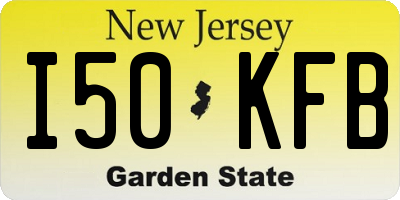 NJ license plate I50KFB
