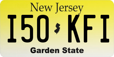 NJ license plate I50KFI