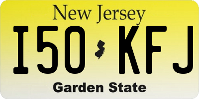 NJ license plate I50KFJ