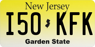 NJ license plate I50KFK