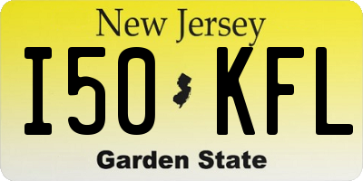 NJ license plate I50KFL