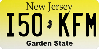 NJ license plate I50KFM