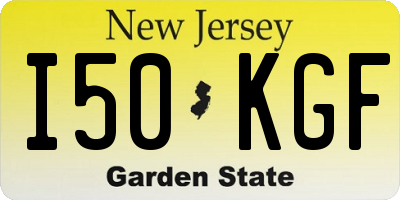 NJ license plate I50KGF