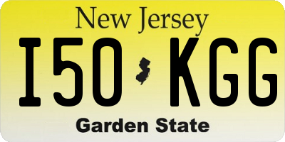 NJ license plate I50KGG