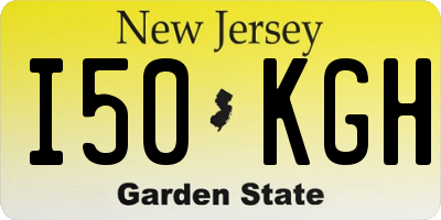 NJ license plate I50KGH