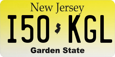 NJ license plate I50KGL