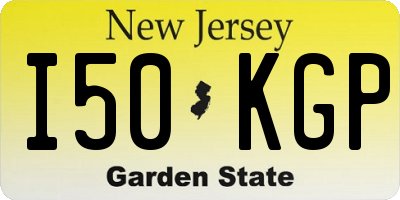 NJ license plate I50KGP
