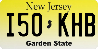 NJ license plate I50KHB