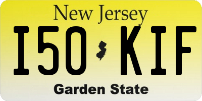 NJ license plate I50KIF