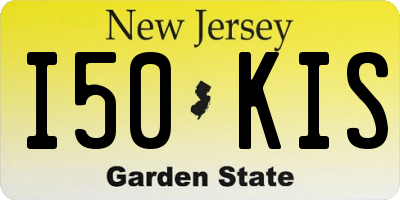NJ license plate I50KIS