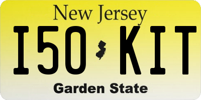 NJ license plate I50KIT