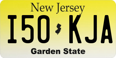 NJ license plate I50KJA