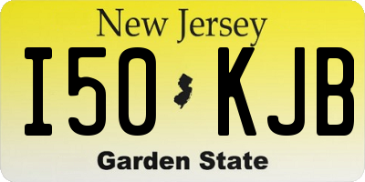 NJ license plate I50KJB