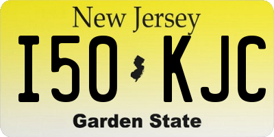 NJ license plate I50KJC
