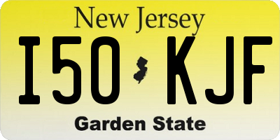 NJ license plate I50KJF