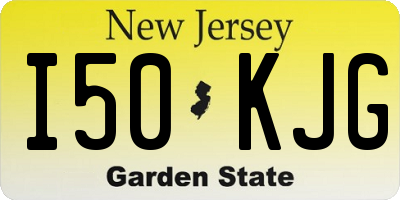 NJ license plate I50KJG