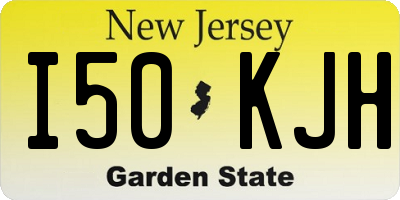NJ license plate I50KJH