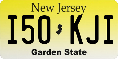 NJ license plate I50KJI