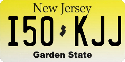 NJ license plate I50KJJ