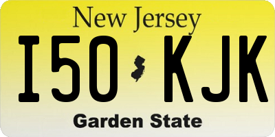 NJ license plate I50KJK