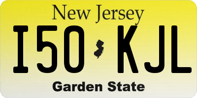 NJ license plate I50KJL