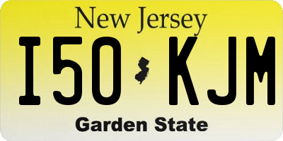 NJ license plate I50KJM