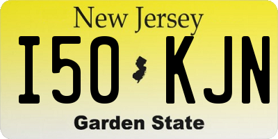 NJ license plate I50KJN