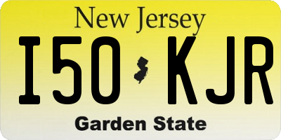 NJ license plate I50KJR