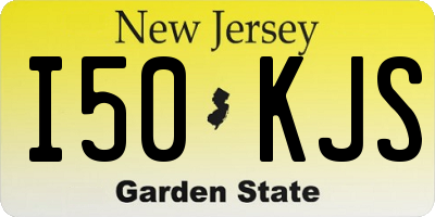 NJ license plate I50KJS