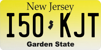 NJ license plate I50KJT