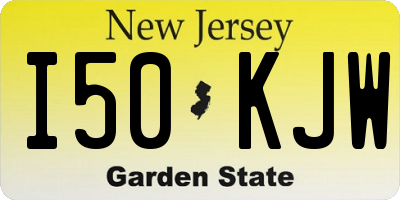 NJ license plate I50KJW