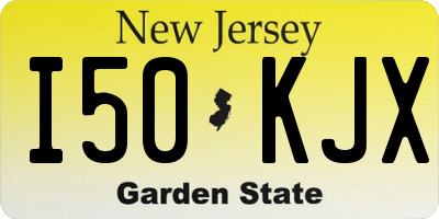 NJ license plate I50KJX