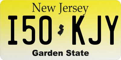 NJ license plate I50KJY