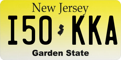 NJ license plate I50KKA
